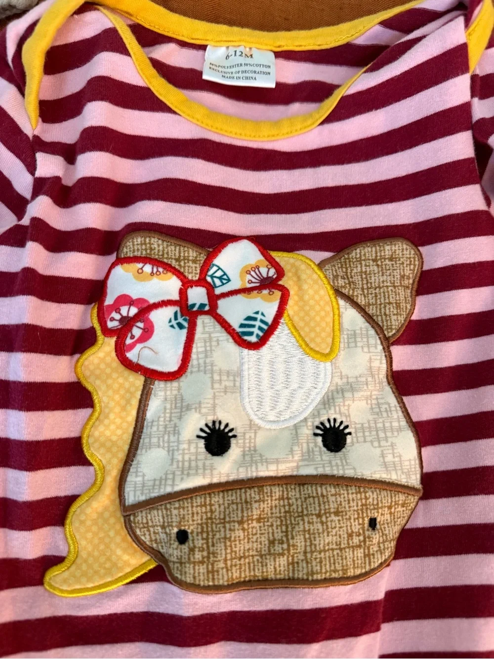 Baby girl boho western ruffle romper